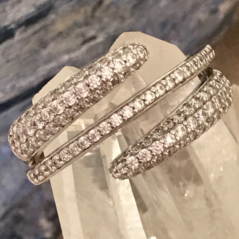 Bague argent pavage oxyde Taille 55 Prix 94€