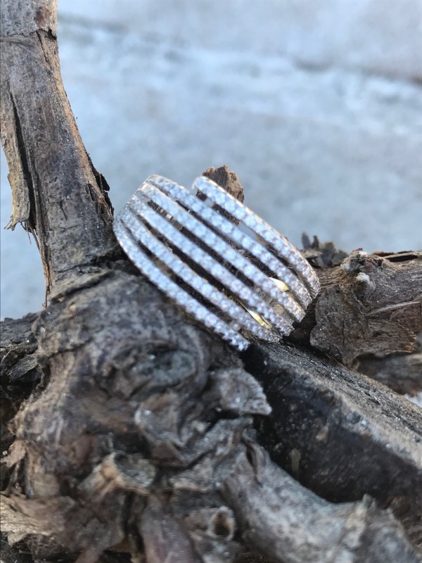 Bague argent et oxyde taille 56 : 76€