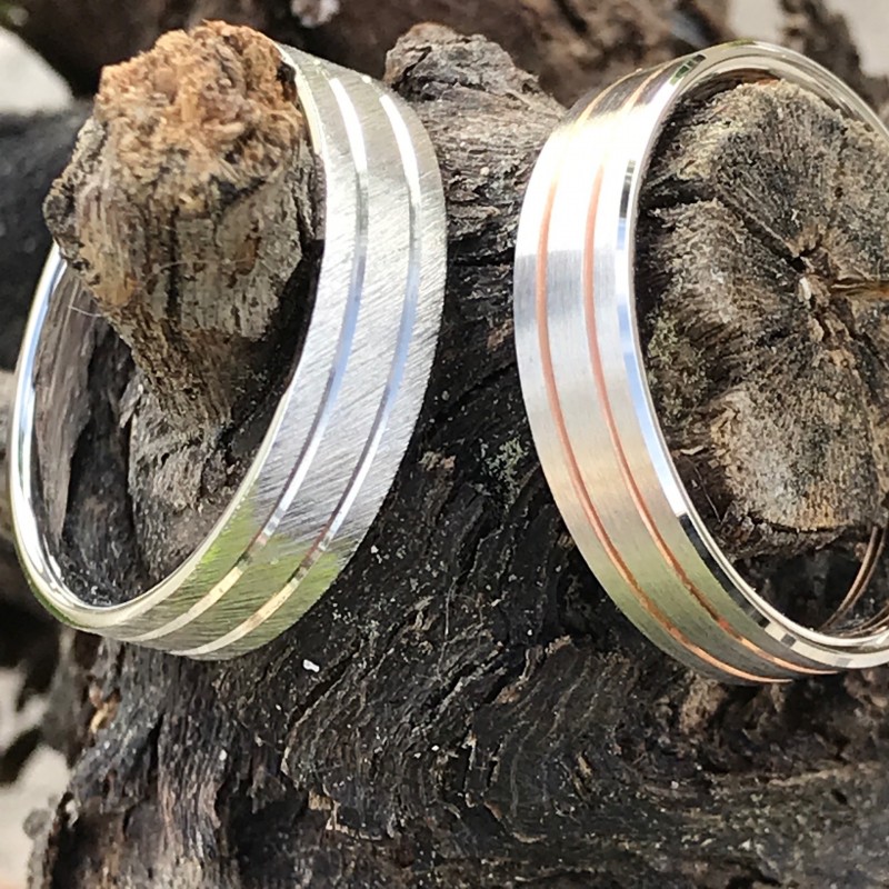 Alliance :les tendances masculines en or blanc