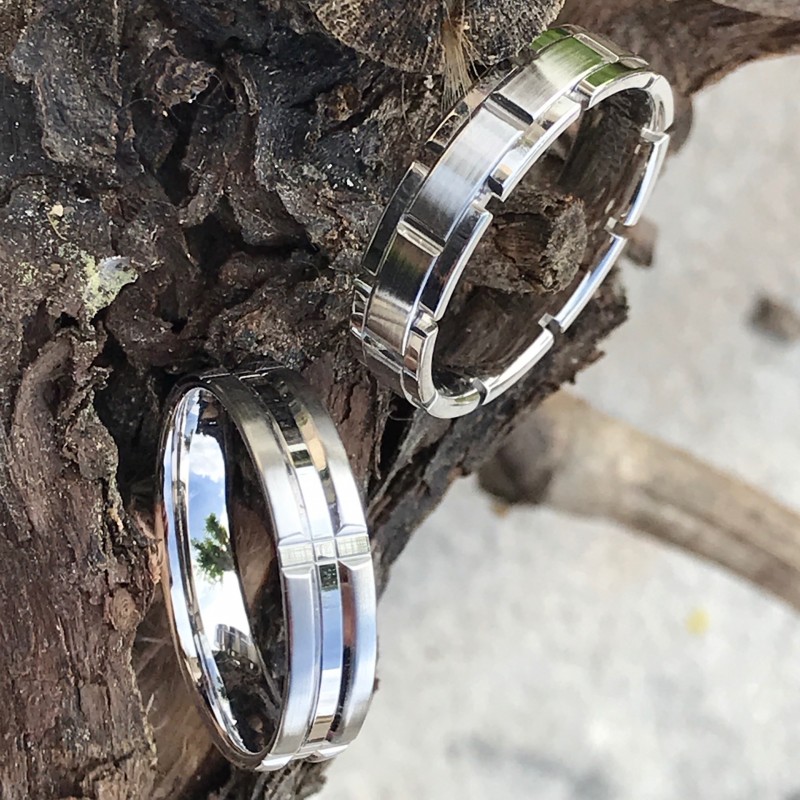 Alliance :les tendances masculines en or blanc